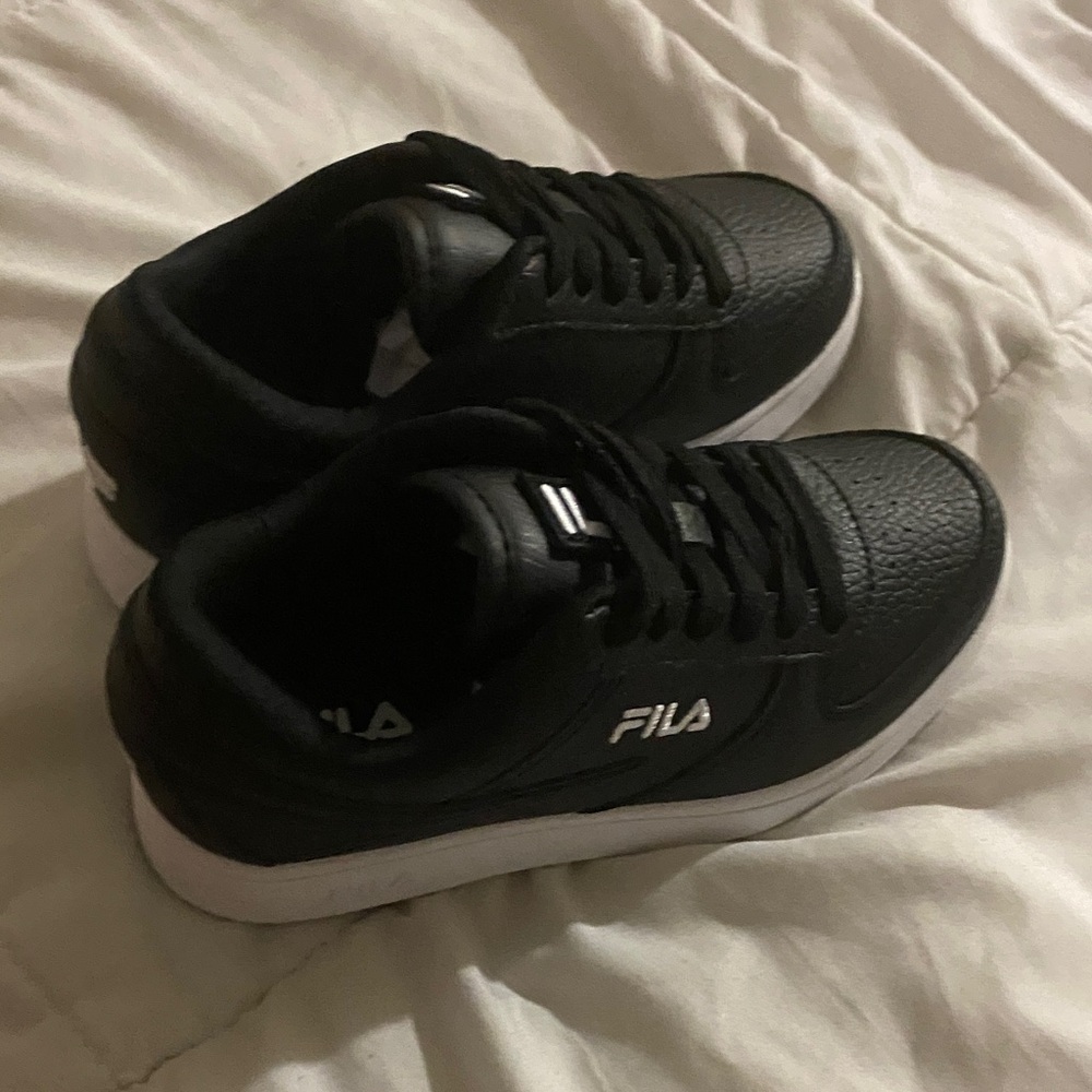 Fila Kids Black and White Sneakers